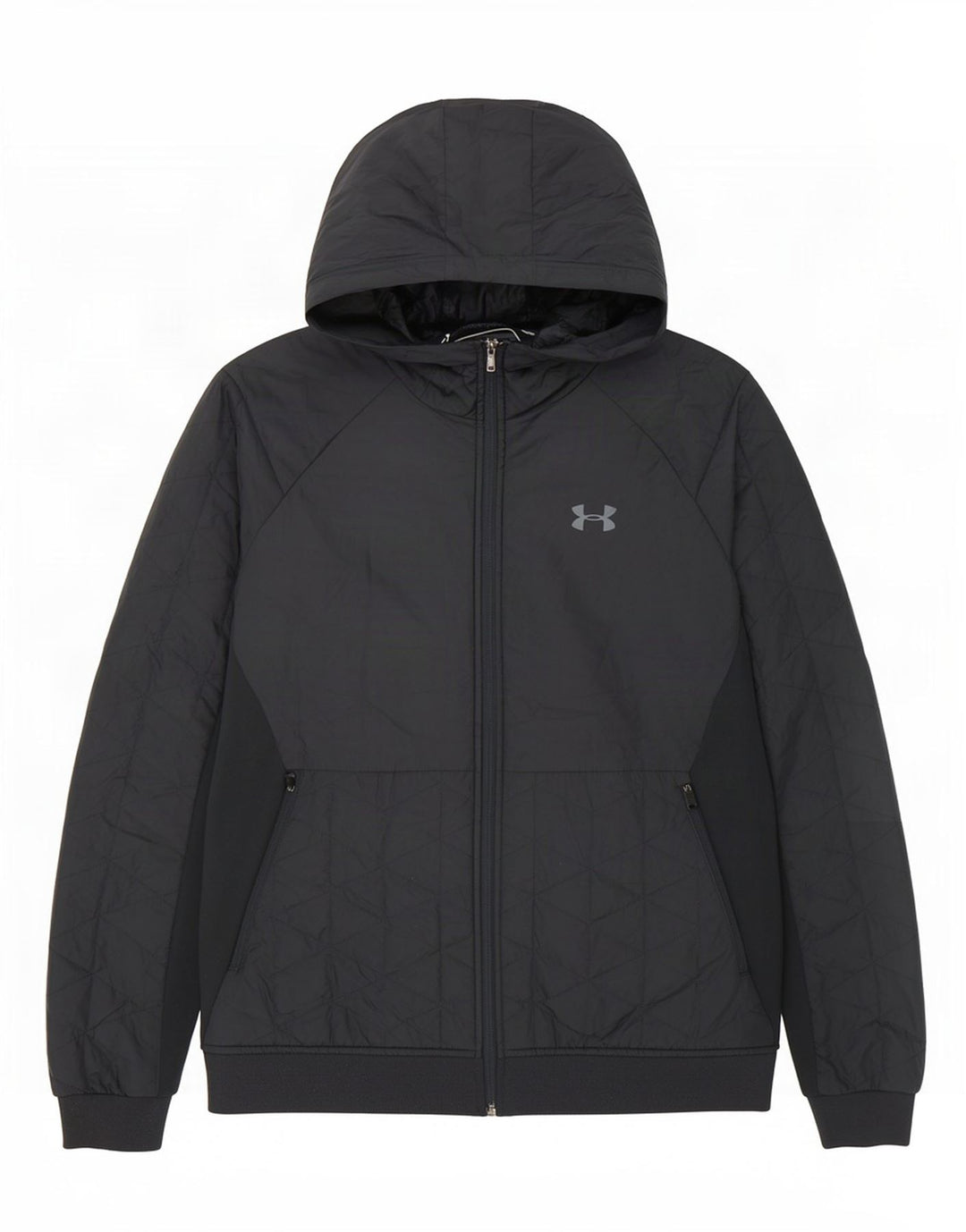 Giacca trapuntata con cappuccio da uomo Under Armour UK 40 Large in poliestere blu navy