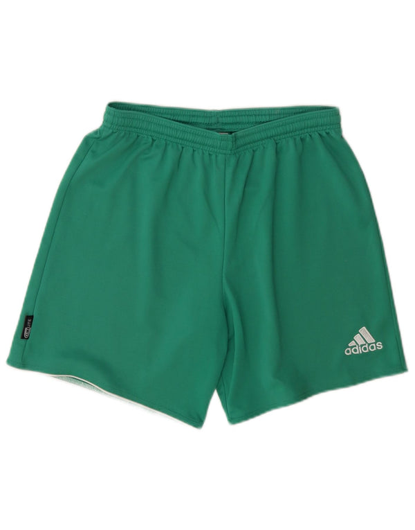 Pantaloncini sportivi Adidas Climalite da uomo XS poliestere verde
