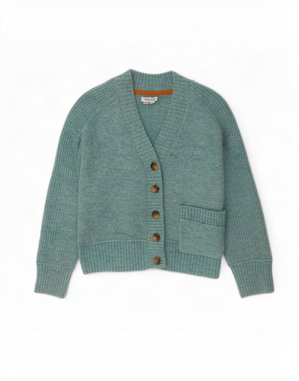 Maglione cardigan oversize corto da donna di White Stuff UK 10 piccolo blu