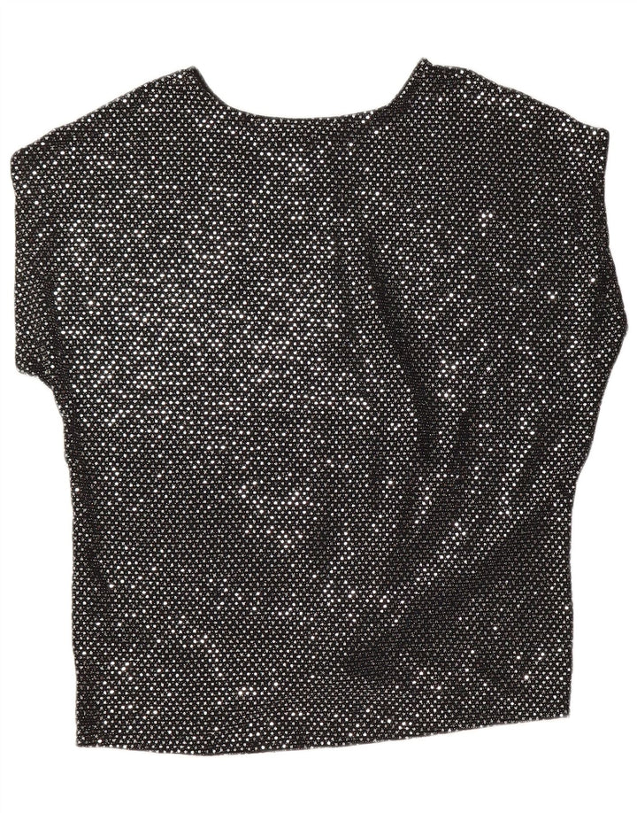 OASIS Damebluse Top UK 14 Medium Sort Polyamid