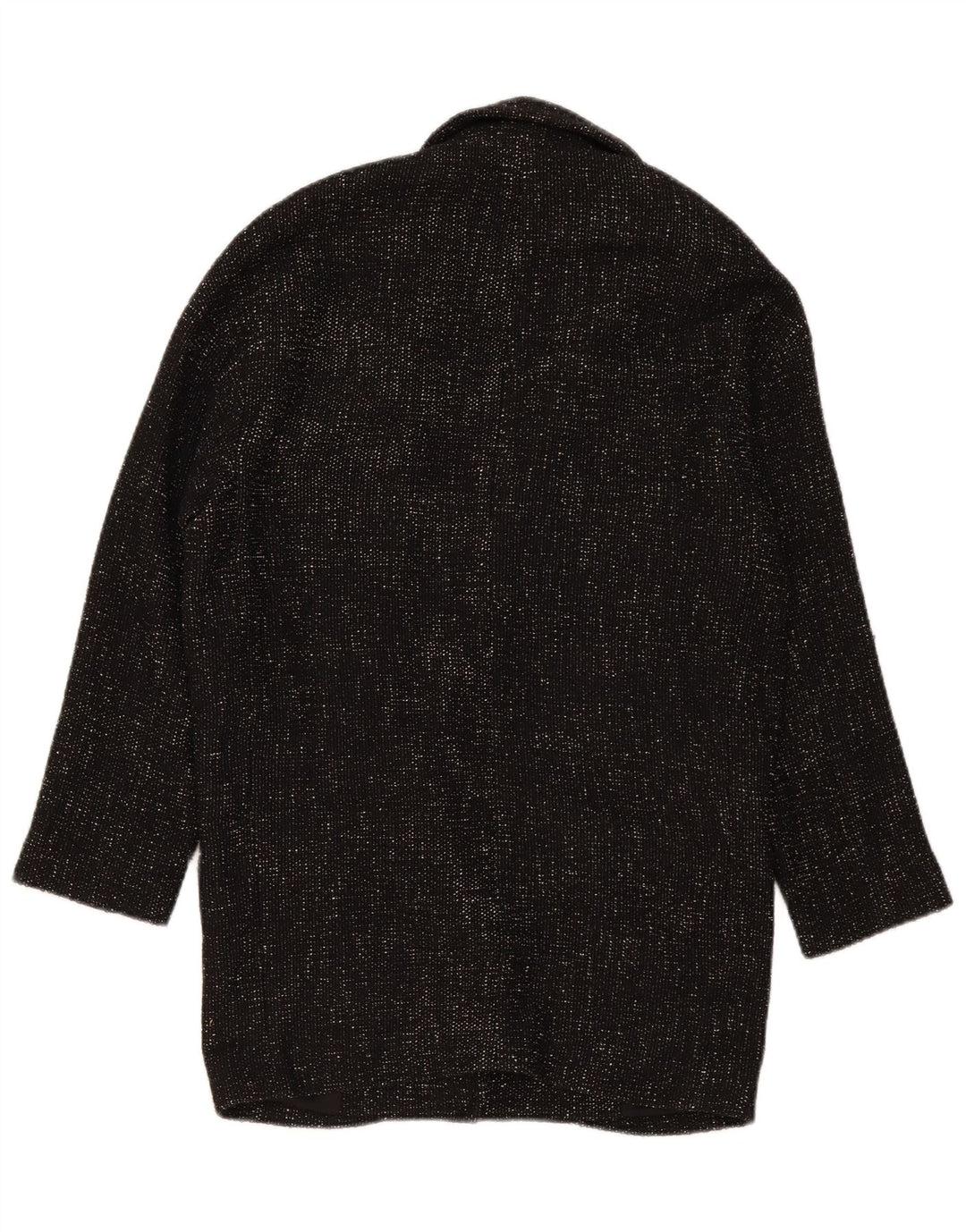 Cappotto doppiopetto oversize da donna Zara UK 6 XS poliestere nero