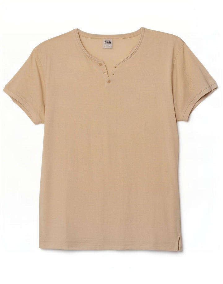 T-shirt Zara da uomo Top beige medio