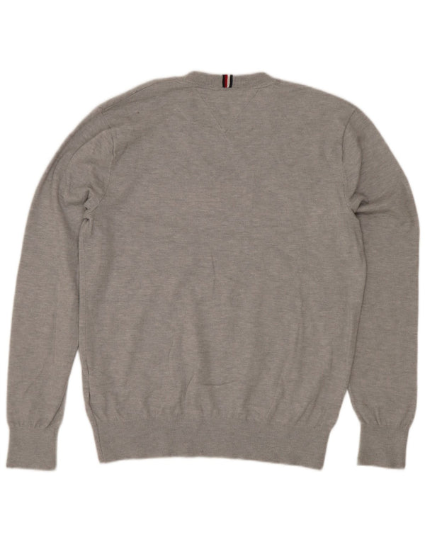 Πουλόβερ Tommy Hilfiger Boys Crew Neck Jumper 13-14 Years Grey Flecked