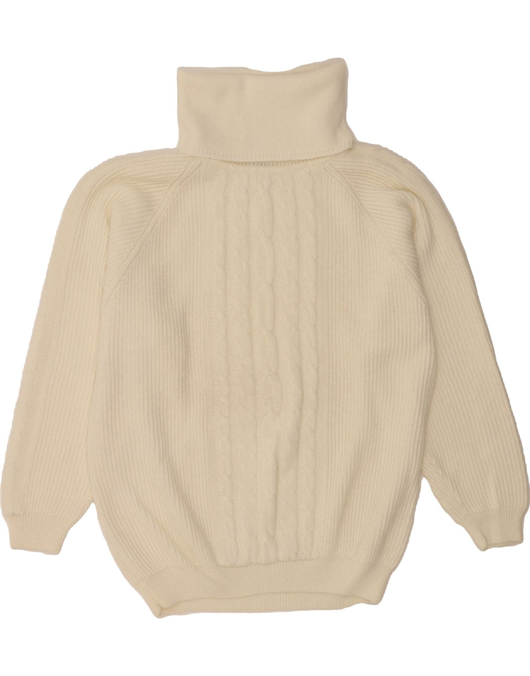 NEW FAST Womens Oversized Roll Neck Jumper Sweater UK 16 Large White Vintage New Fast and Second-Hand New Fast from Messina Hembry 