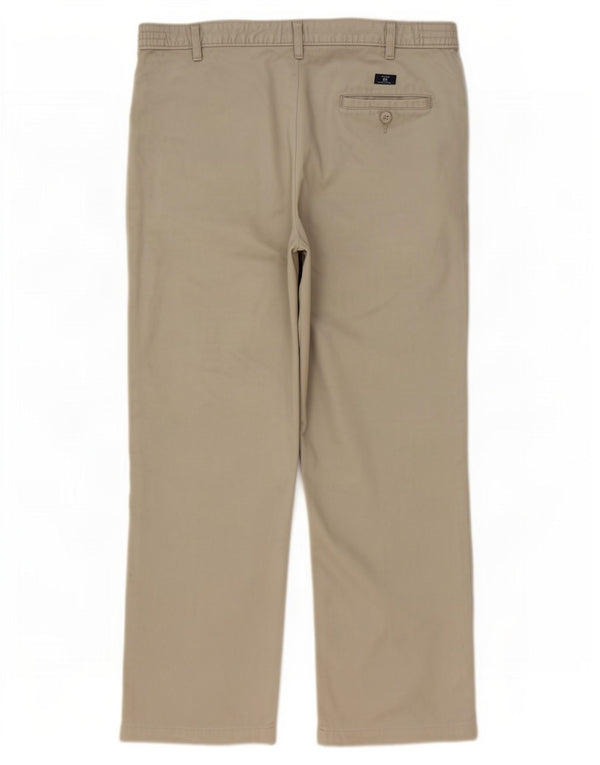 Marks & Spencer Mens Blue Harbour Pegged Chino Παντελόνι W44 L31 Khaki