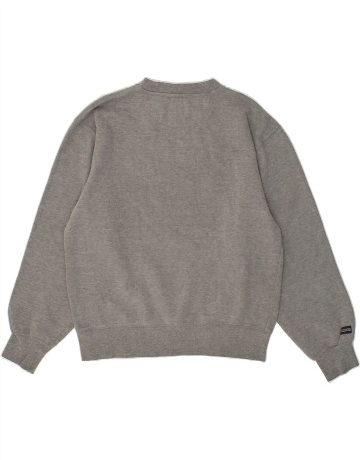 VINTAGE Mens Graphic Sweatshirt Jumper Small Grey Cotton Vintage Vintage and Second-Hand Vintage from Messina Hembry 