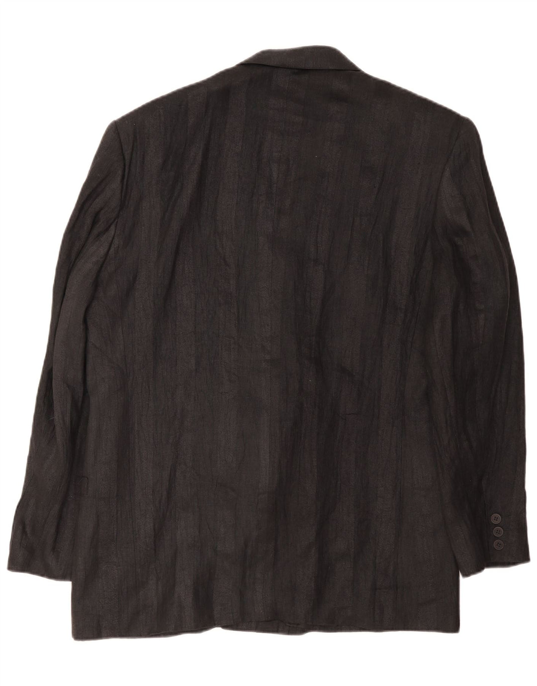 Umberto Ginocchietti Mens Double Breasted Blazer Jacket IT 52 XL Black