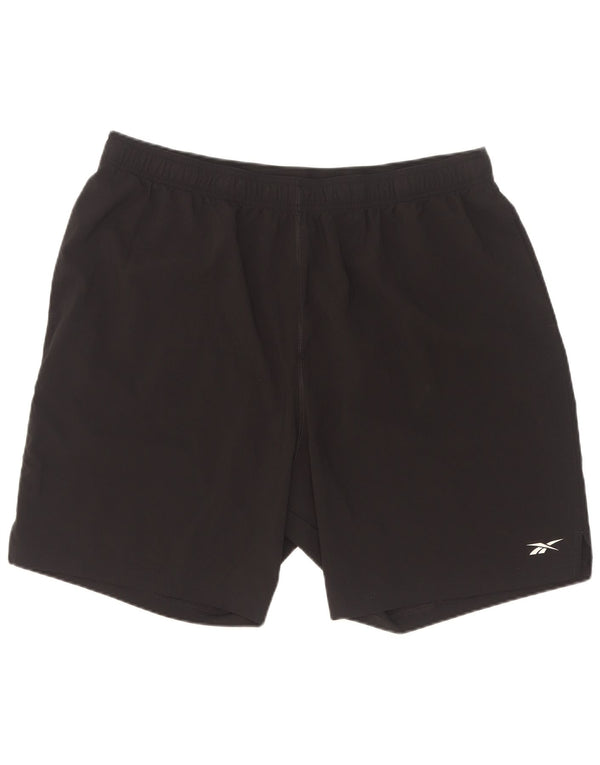 Reebok Mens Sport Shorts 2XL Black Polyester
