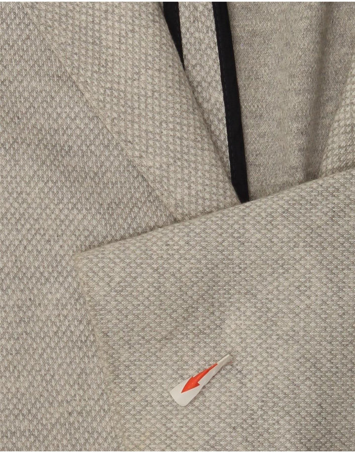 Massimo Dutti Herren-Blazer mit 2 Knöpfen, EU 56, XL, Grau Argyle/Diamant