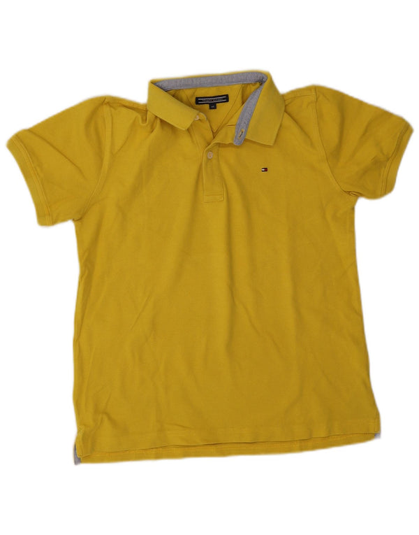 Tommy Hilfiger Boys Polo Shirt 13-14 År Gul Bomuld