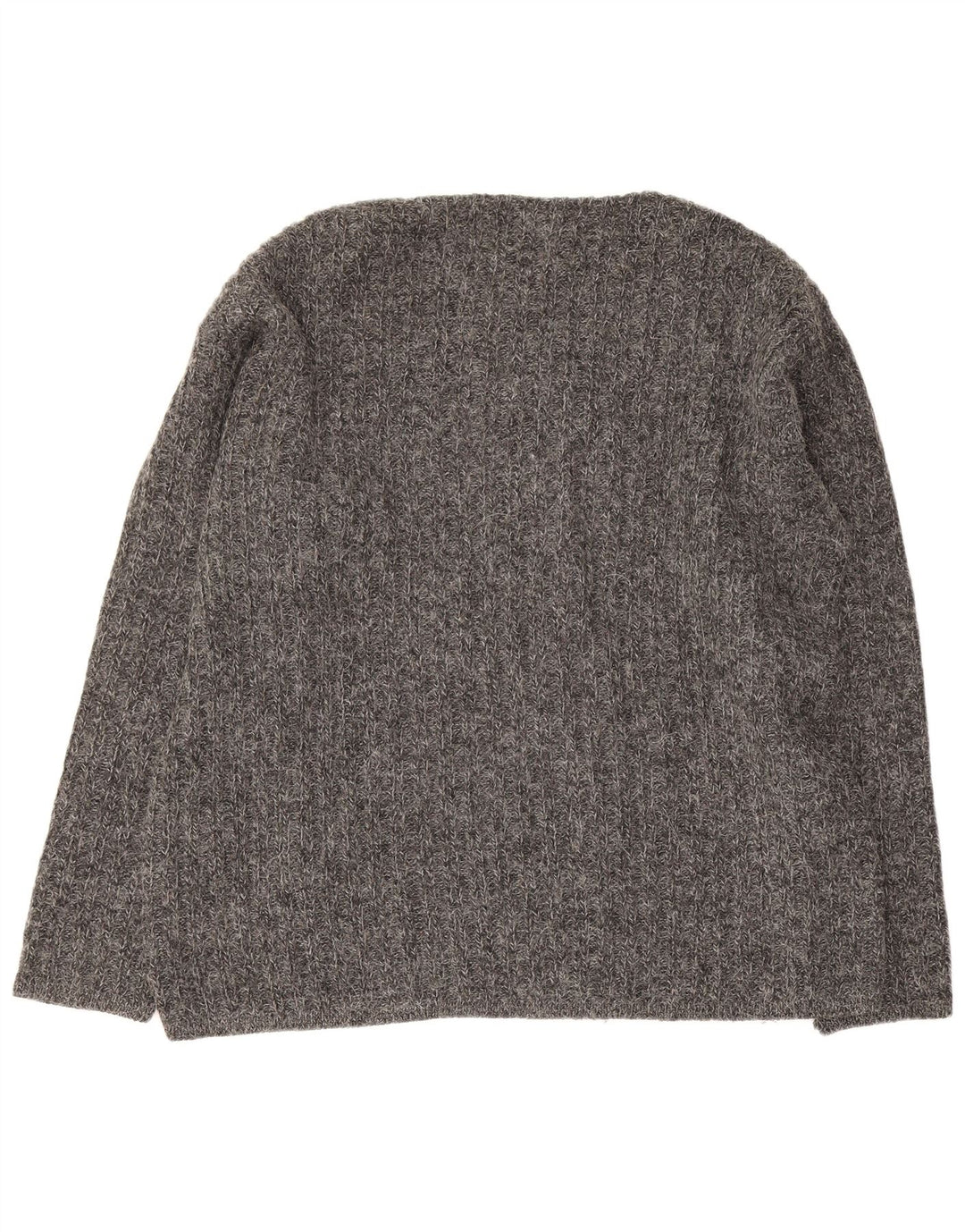 Rifle Mens V-Neck Jumper Sweater Large Grey Acrylic