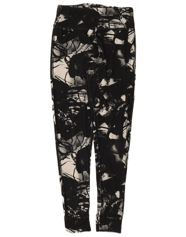 Reebok Pantalon de survêtement pour femme Joggers UK 8/10 Small Noir Camouflage