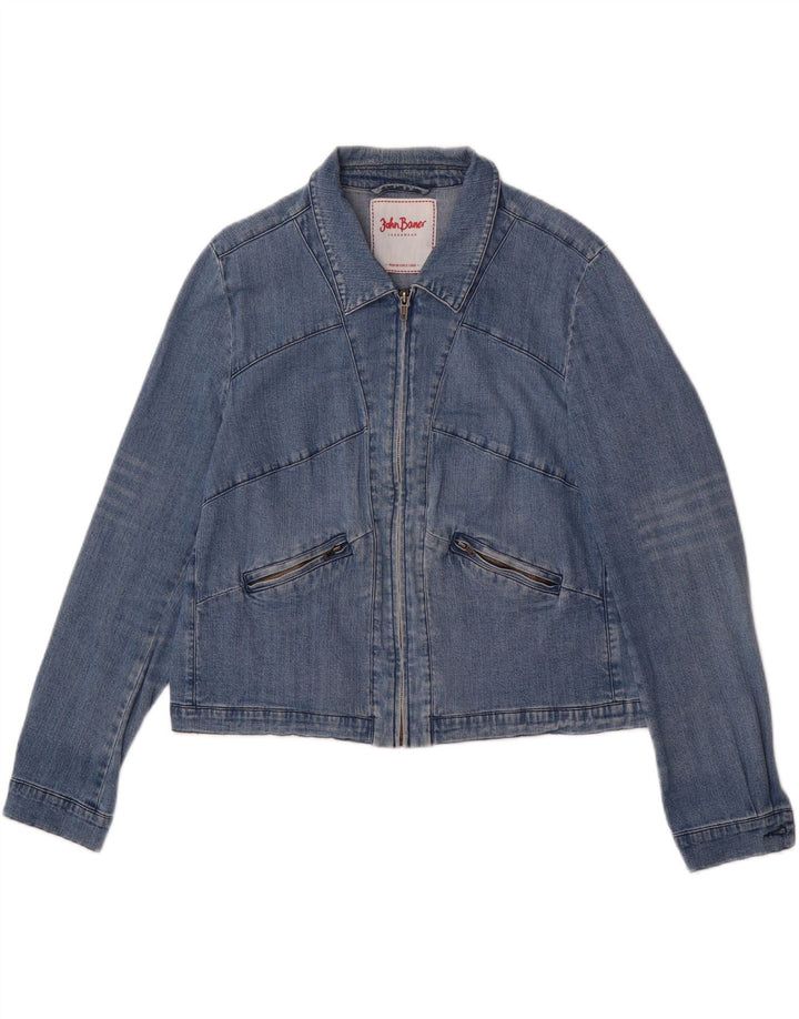 JOHN BANER Womens Denim Jacket uk 14 Medium Blue Vintage John Baner and Second-Hand John Baner from Messina Hembry 