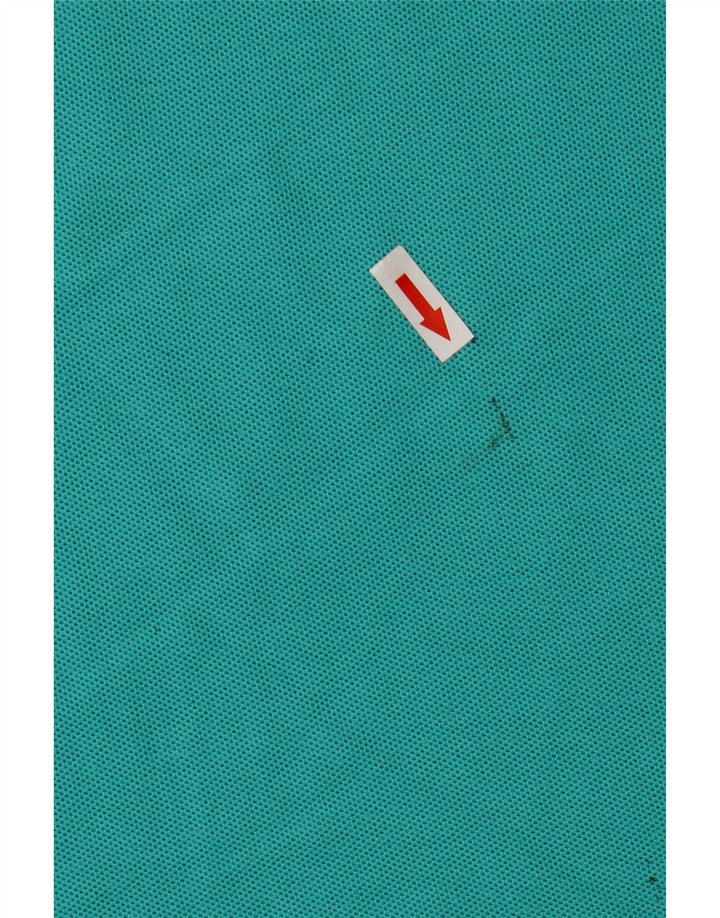 Fila Mens Polo Shirt IT 46 Small Turquoise