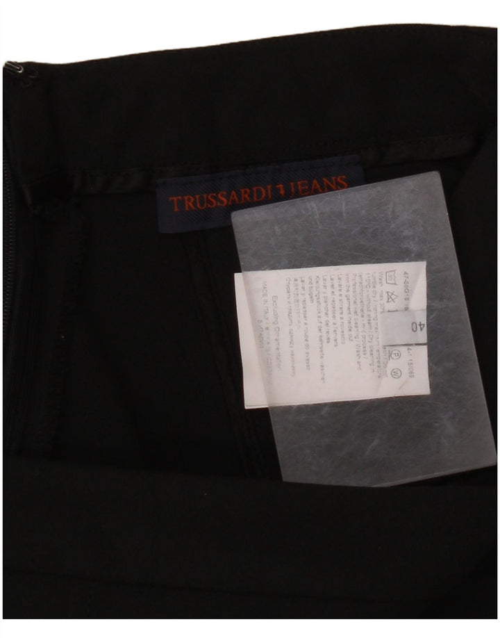 TRUSSARDI Womens Pencil Skirt IT 40 Small W26  Black Polyester