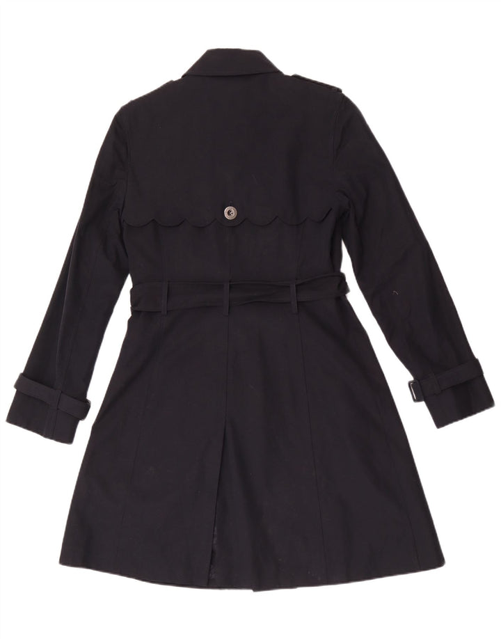 Hobbs Damen Trenchcoat UK 8 Small Marineblau Polyester