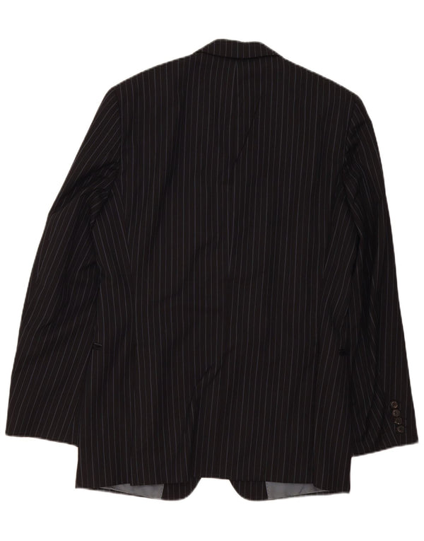 Vitale Barberis Canonico Veste Blazer Homme UK 40 Grande Rayure Noire