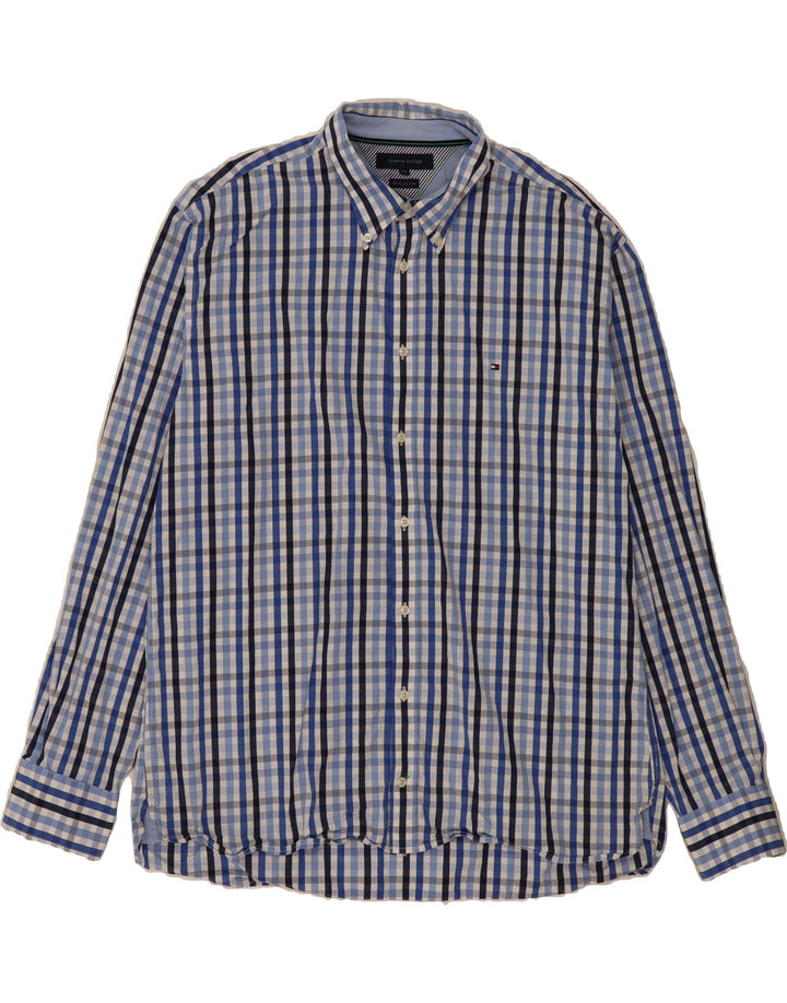 TOMMY HILFIGER Mens Shirt 2XL Multicoloured Check Cotton 80s Vintage Tommy Hilfiger and Second-Hand Tommy Hilfiger from Messina Hembry 