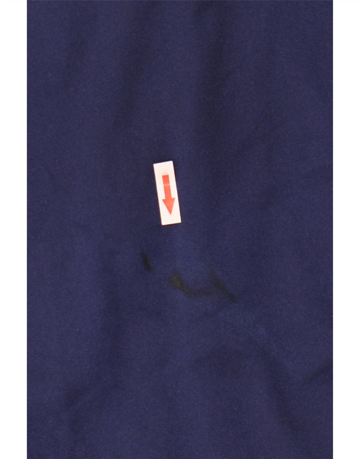 Asics Mens Graphic Tracksuit Top Jacket XL Navy Blue Colourblock
