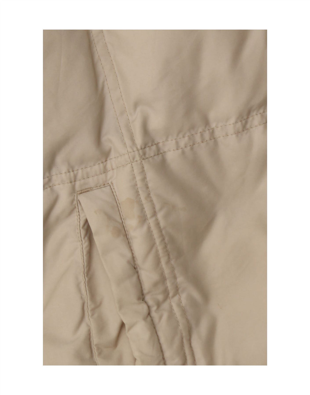 FILA Womens Oversized Padded Jacket UK 10 Small Beige Polyamide Vintage Fila and Second-Hand Fila from Messina Hembry 