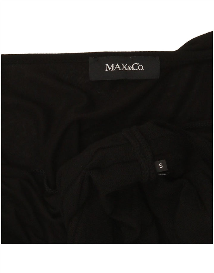Max & Co. Womens 3/4 Sleeve Shift Dress UK 8 Small Black
