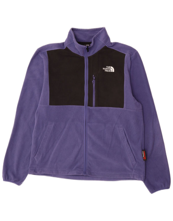 The North Face Mens Fleece Jacket UK 40 Large Purple Colourblock Polyester