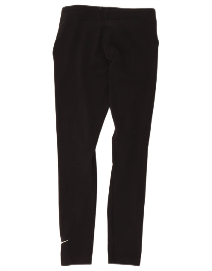 Nike Girls Leggings 10-11 Years Medium Black Cotton