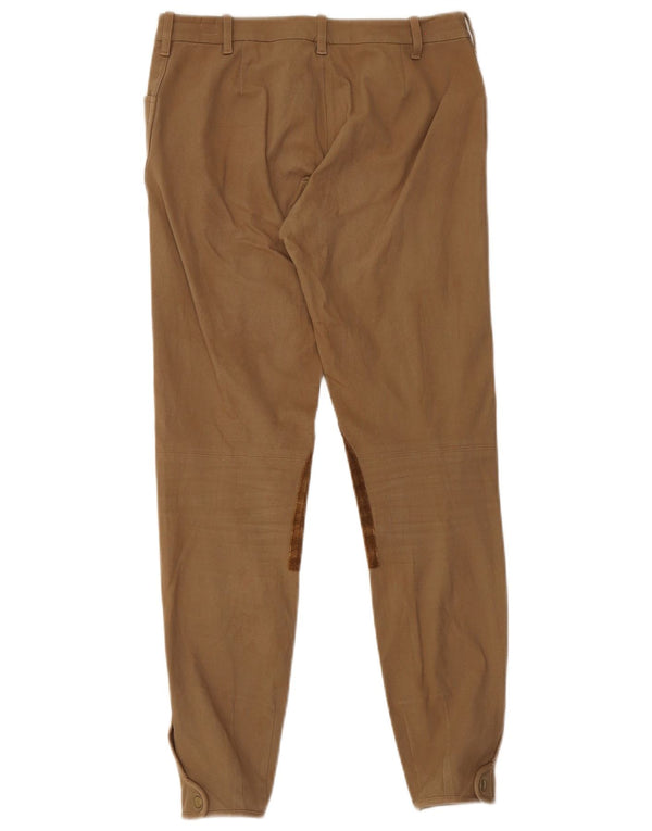 Ralph Lauren Pantalones de montar para mujer US 4 Small W28 L27 Marrón Colorblock