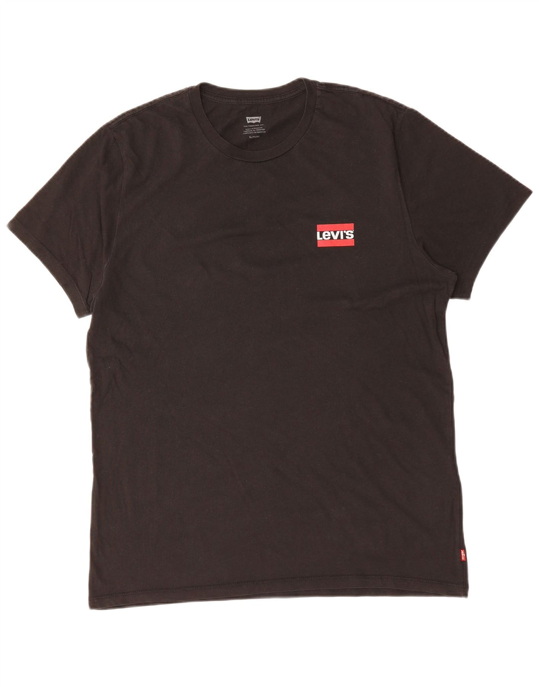 LEVI'S Mens T-Shirt Top XL Black Cotton
