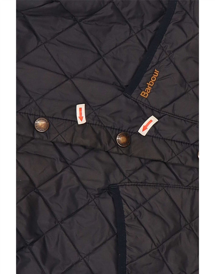 Barbour Boys Quiltet jakke 4-5 år Navy Blue Classic