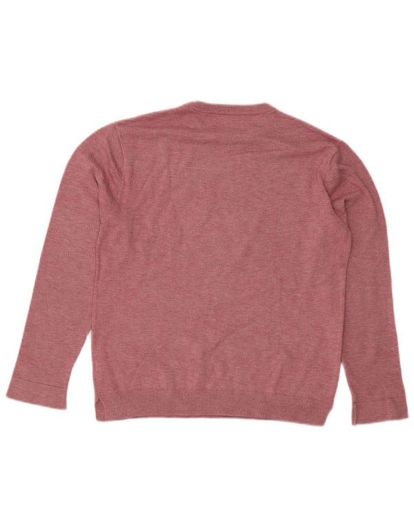 Zara Mädchen Pullover mit Rundhalsausschnitt, 11–12 Jahre, rosa Viskose