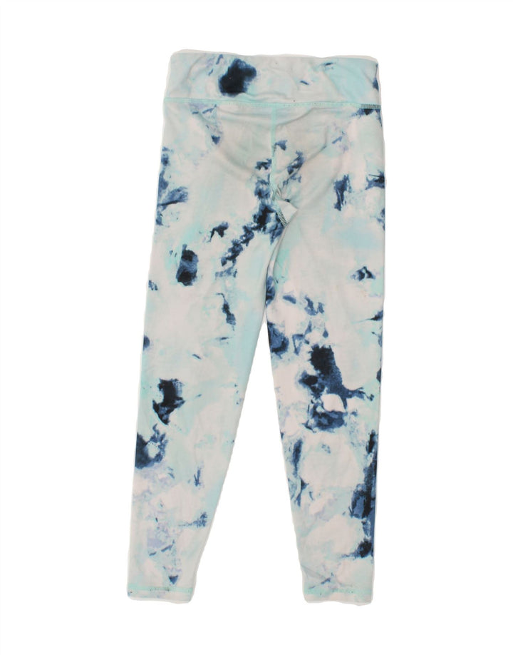 EDDIE BAUER Girls Leggings 7-8 Years Medium Blue Tie Dye Polyester Vintage Eddie Bauer and Second-Hand Eddie Bauer from Messina Hembry 