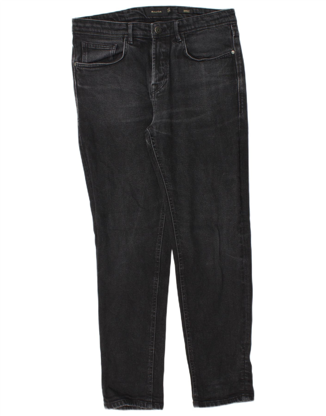 Massimo Dutti Mens Slim Jeans EU 40 Medium W31 L28 Black
