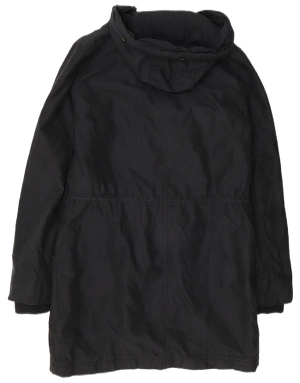 Abercrombie & Fitch női kapucnis Parka dzseki UK 14 közepes sötétkék