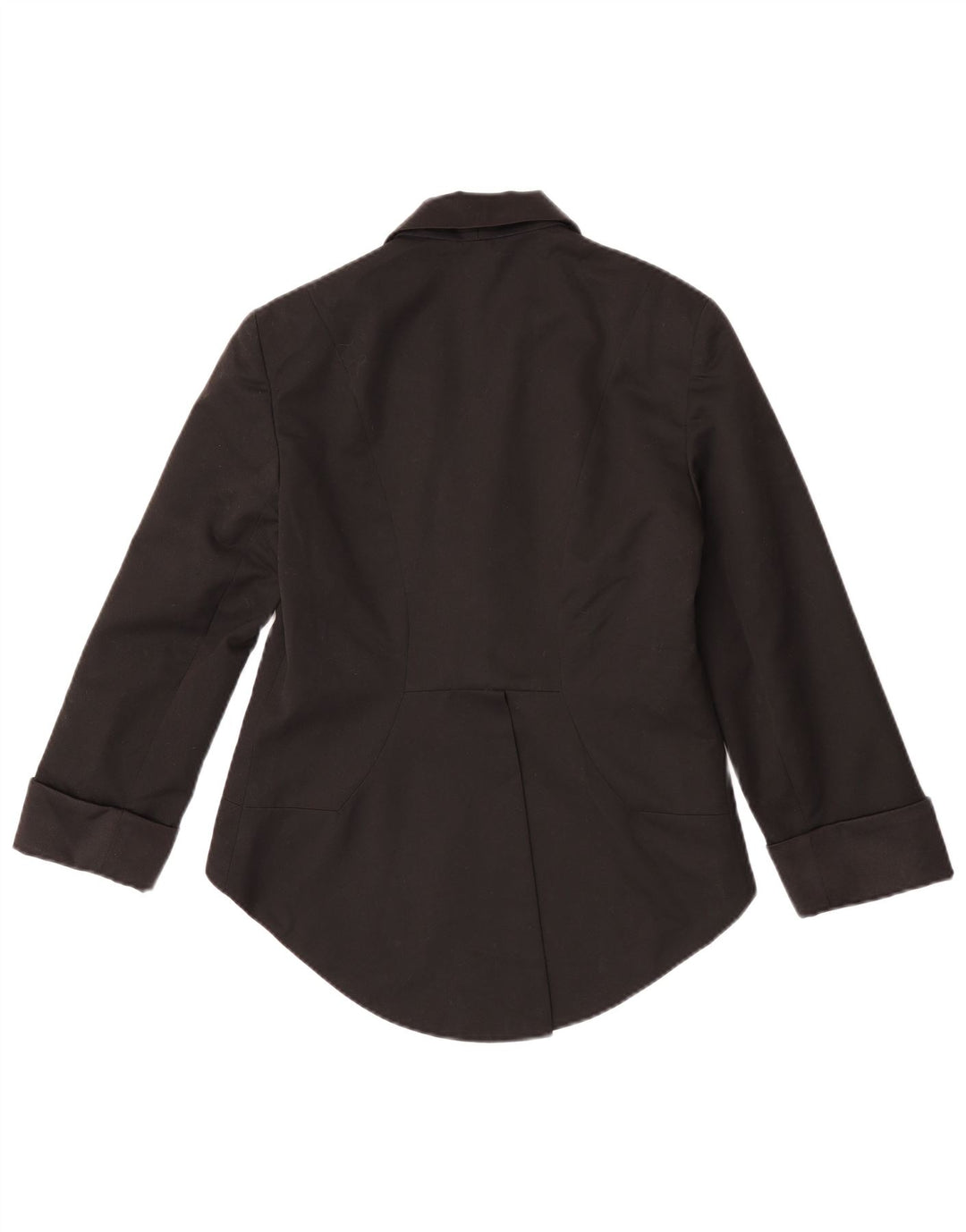 Topshop Womens 3/4 Sleeve Tailcoat Blazer Jacket UK 12 Medium Black