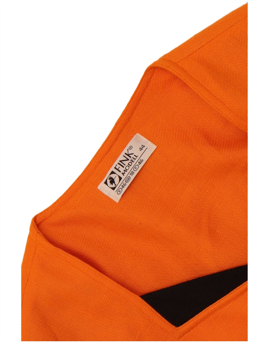 Fink Modell Womens 5 Button Blazer Jacket UK 18 XL Orange Colourblock