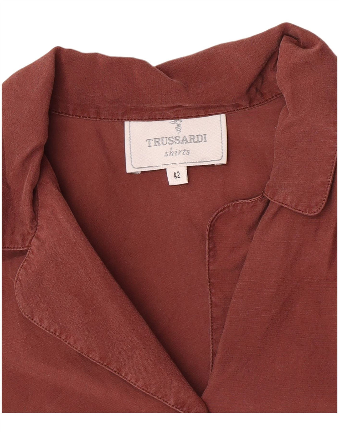 Trussardi Womens Shirt IT 42 Medium Brown