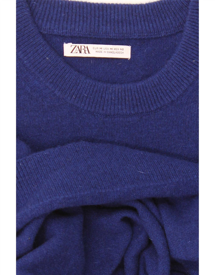 Zara Pull Col Ras Du Cou Homme Bleu Moyen