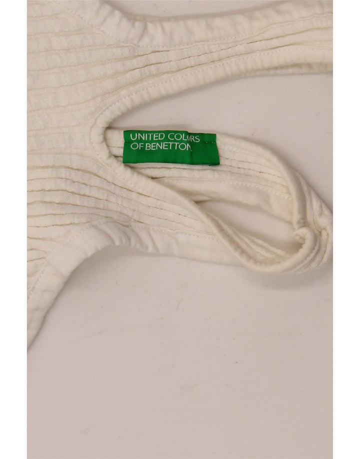 Canotta da donna Benetton UK 6 XS bianca