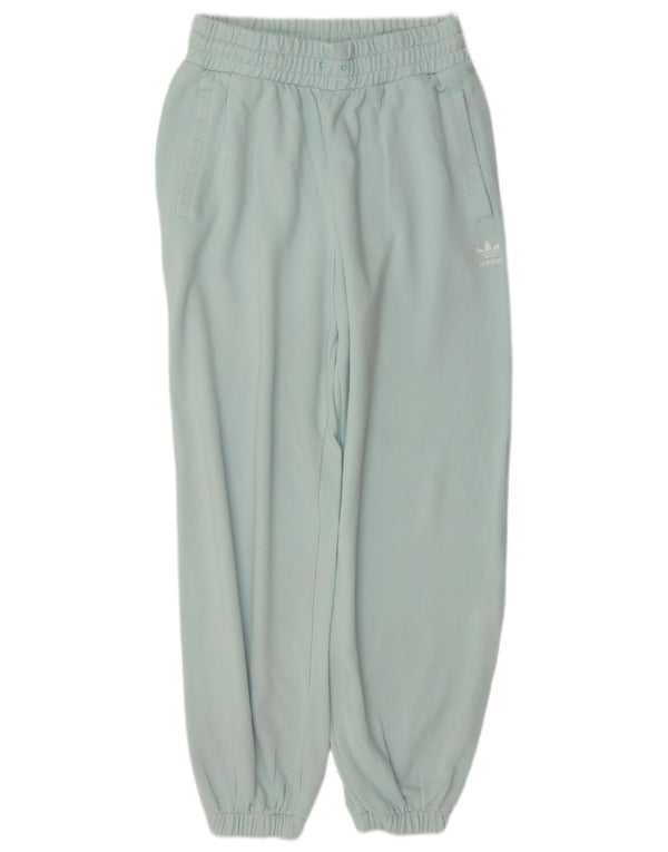 Γυναικεία αθλητική φόρμα Adidas Παντελόνι Joggers UK 12 μεσαίο τιρκουάζ βαμβάκι