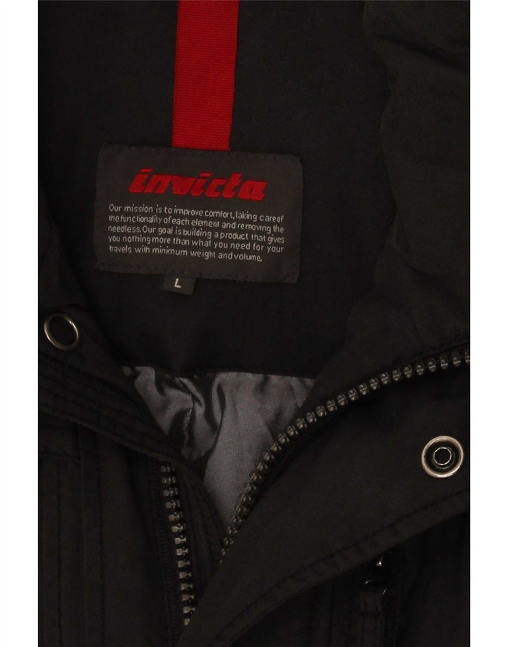 Giacca imbottita da uomo Invicta UK 40 Large in nylon grigio