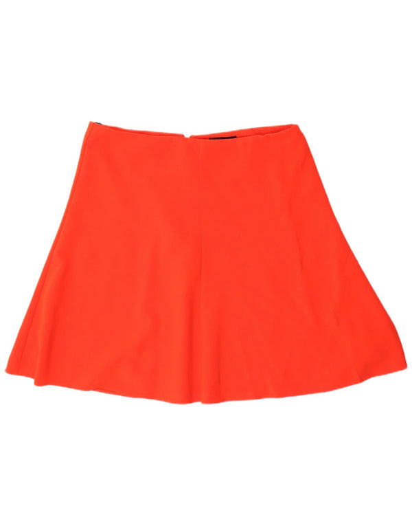 Gonna a trapezio da donna Marks & Spencer UK 18 XL W38 viscosa arancione