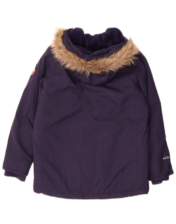 Berghaus Jungen-Parka mit Kapuze, 11–12 Jahre, marineblaues Polyamid