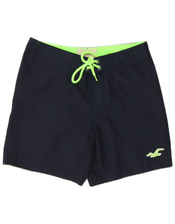 Hollister Mens Swimming Shorts Medium  Navy Blue Polyester