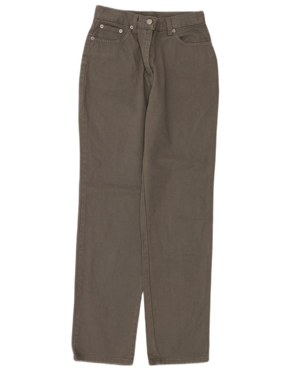 Oviesse Womens High Waist Tapered Jeans IT 42 Medium W26 L30 Grey Cotton