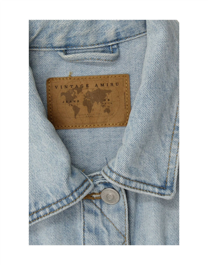 AMISU Womens Denim Jacket Small Blue Cotton Vintage AMISU and Second-Hand AMISU from Messina Hembry 