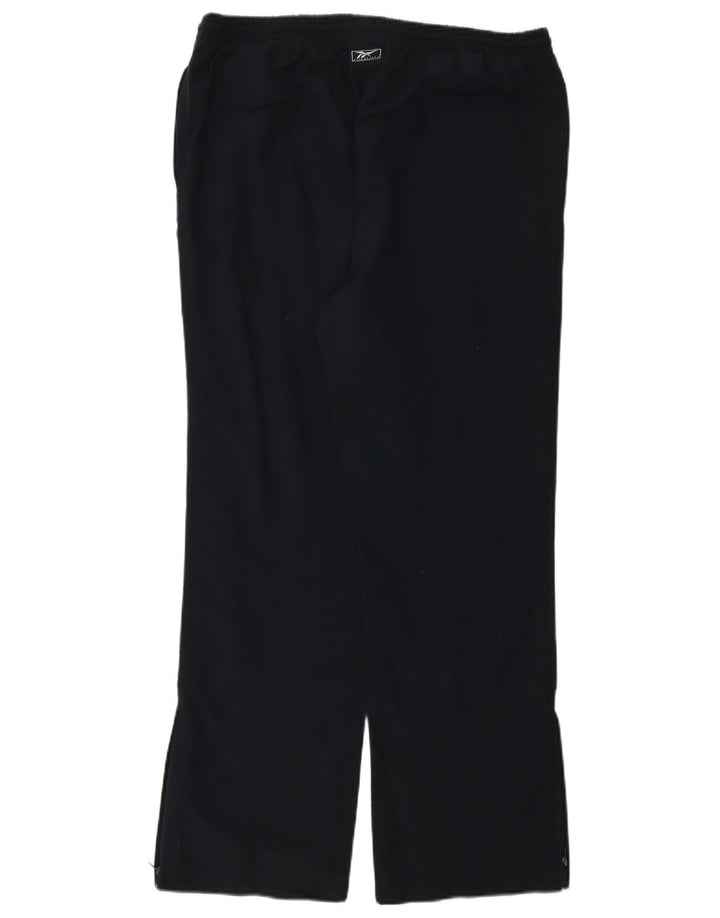 Reebok Womens Tracksuit Trousers US 12 Large Navy Blue Polyester