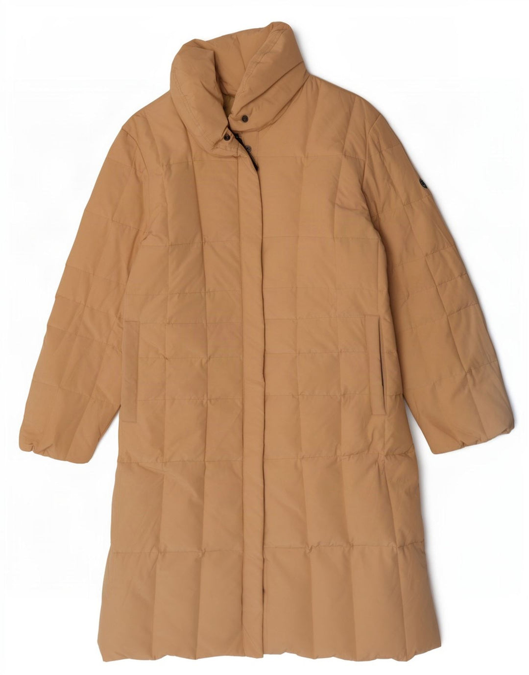 Post Card Manteau rembourré surdimensionné pour femme UK 8 Petit coton beige