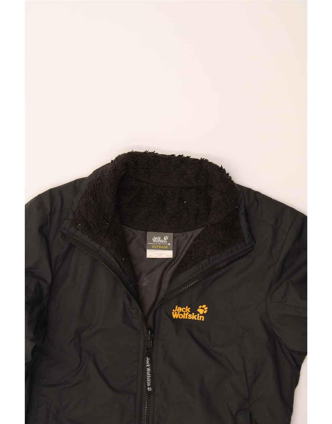 JACK WOLFSKIN Womens Windbreaker Jacket UK 10 Small Black Polyamide Vintage Jack Wolfskin and Second-Hand Jack Wolfskin from Messina Hembry 