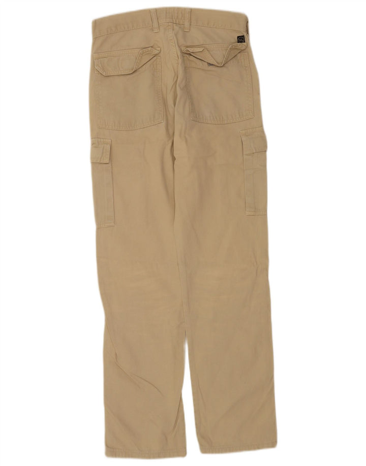 Take Two Mens Straight Cargo Trousers W28 L30 Beige